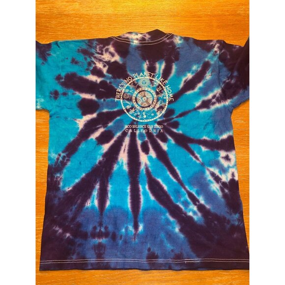Tie-Dye T-Shirt "There Is No Planet B" Eco Balance San Diego YL - Picture 2 of 2